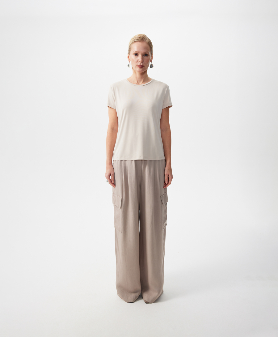 Футболка базовая с коротким рукавом GLVR, цвет: серый, 126G22GAC1222 купить онлайн