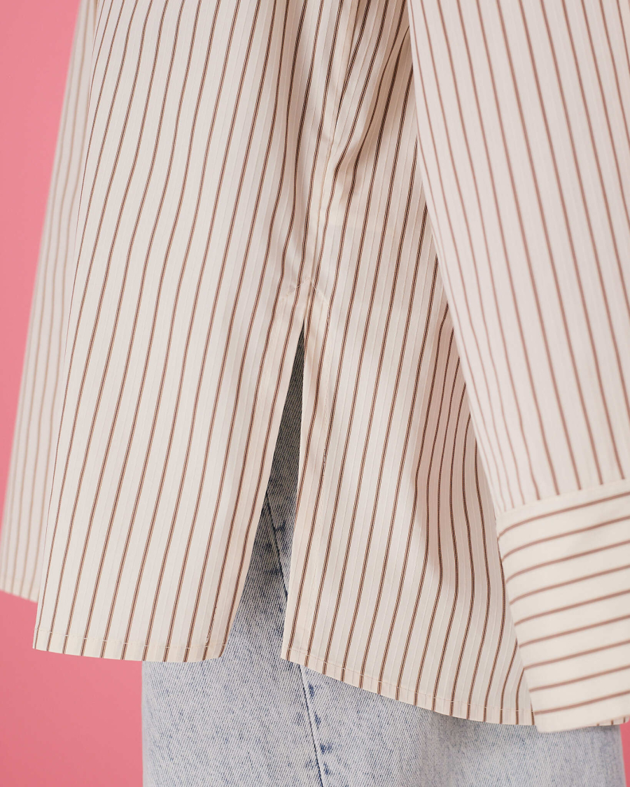 Рубашка макси оверсайз #34 TABOO, цвет: молочный, Rub34 купить онлайн