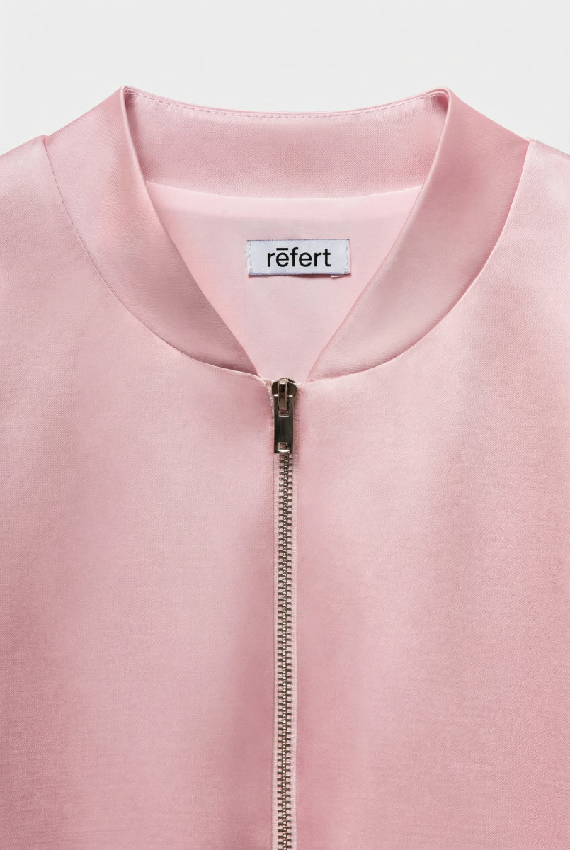 Бомбер из сатина REFERT, цвет: розовый, 02-2778/5-2511 купить онлайн