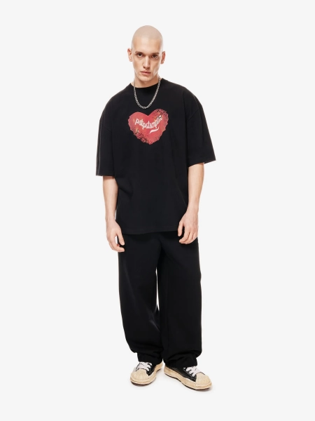 Футболка оверсайз с принтом p.p.s., цвет: Черный, 1039.01.00.BLK купить онлайн