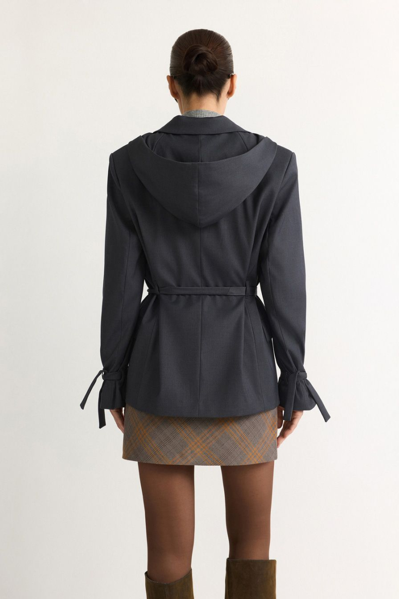 Жакет с капюшоном TOPTOP, цвет: серый, TT.060.18013.800 купить онлайн