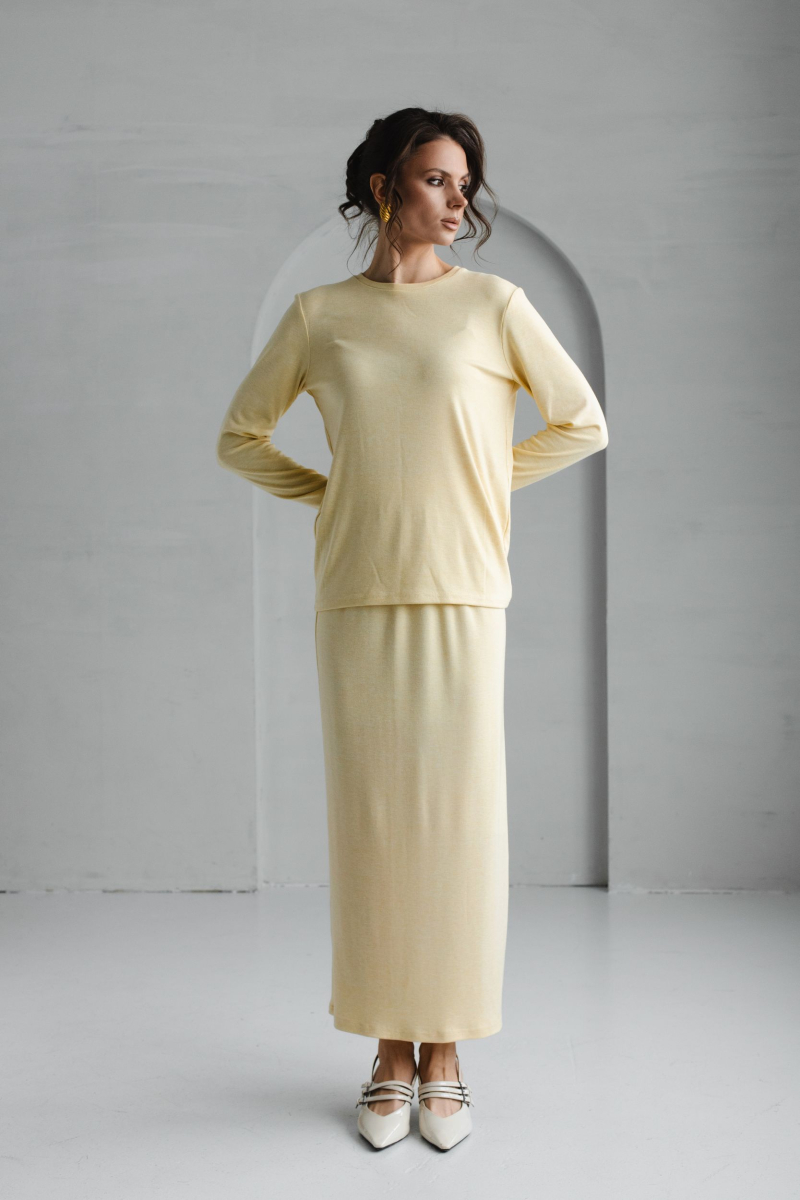 Лонгслив VLVT, цвет: Желтый, 00-00005303 купить онлайн