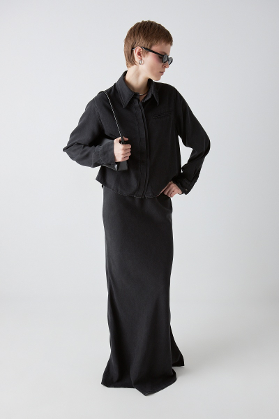 Костюм: рубашка+юбка MIA AIM, цвет: Черный, MIA651 купить онлайн