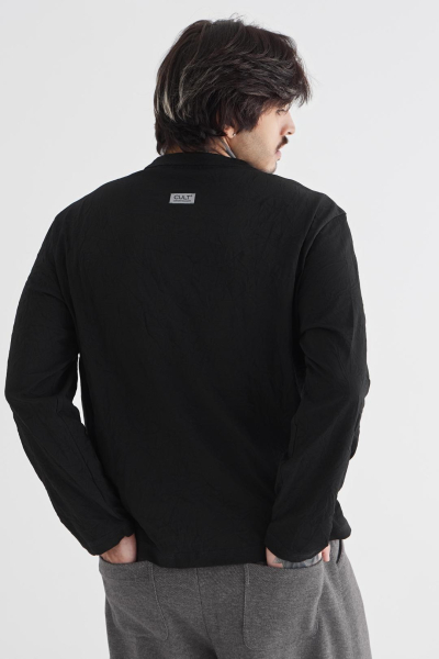 Лонгслив «Бумага» CULTBASE, цвет: Черный,  купить онлайн