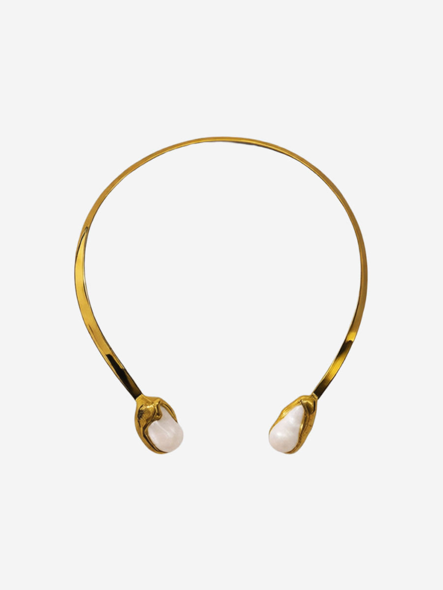 Чокер с натуральным жемчугом