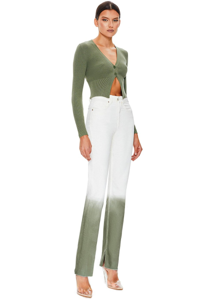 Кардиган в рубчик SODAMODA, цвет: хаки, 15960 купить онлайн