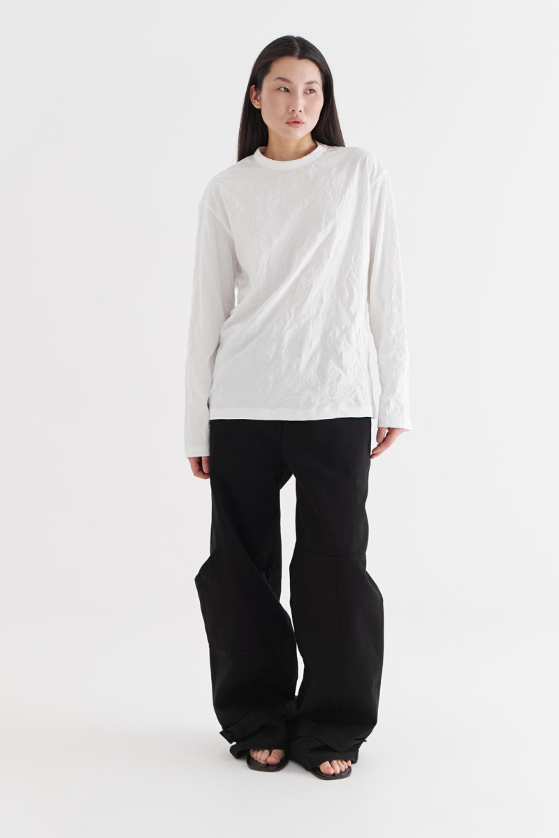 Лонгслив «Бумага» CULTBASE, цвет: белый,  купить онлайн