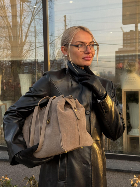 Сумка LORELLA brand salad, цвет: suede taupe  купить онлайн Сумка LORELLA brand salad, цвет: suede taupe  купить онлайн