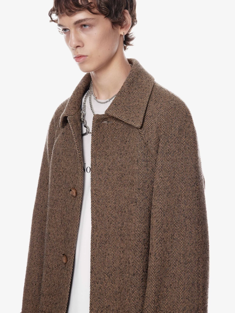 Однобортное пальто оверсайз из шерсти p.p.s., цвет: мультиколор, 1114.000.00.00.637 купить онлайн