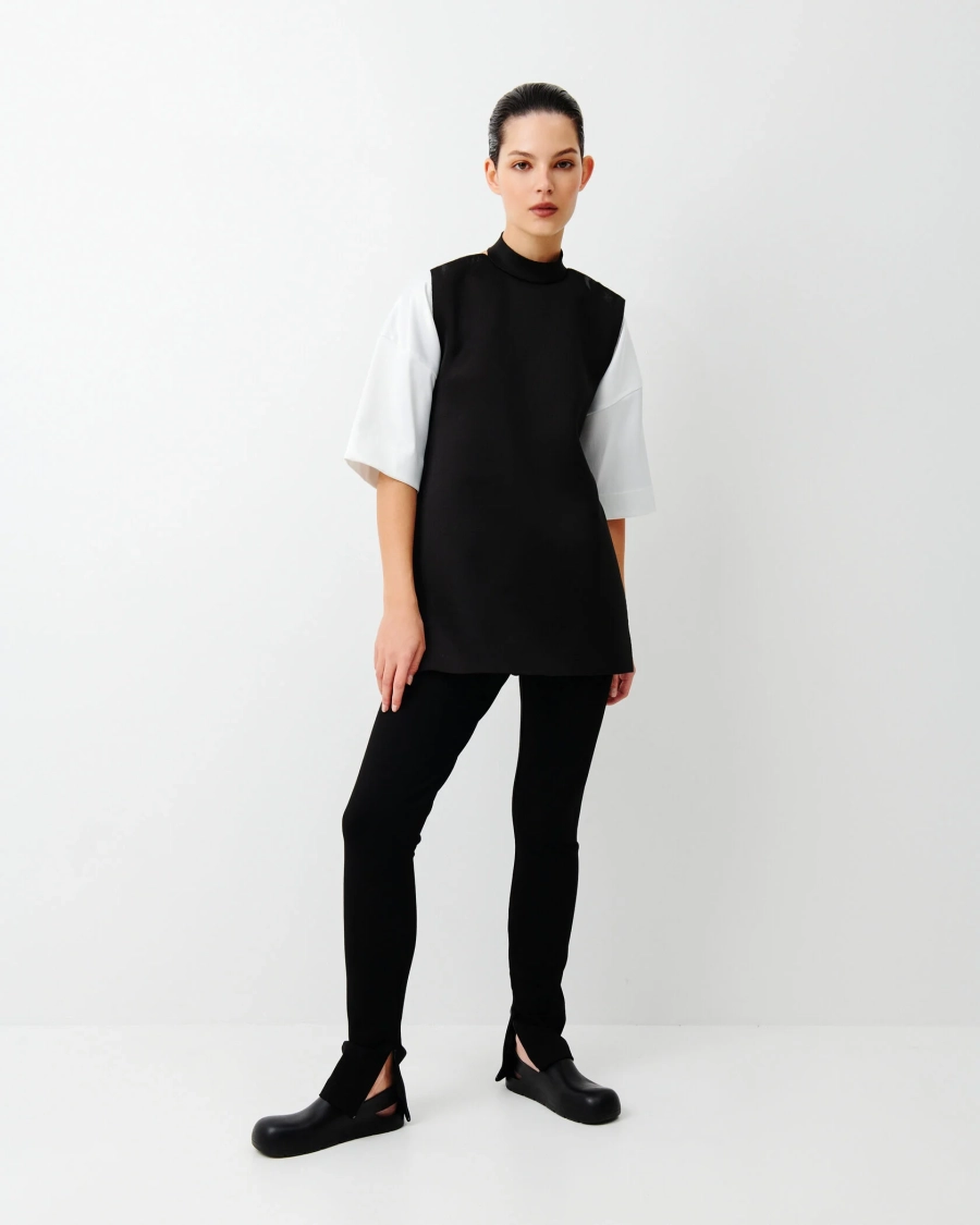 Брюки Slim с молниями Anmuse, цвет: Черный, TR23W54-BLC купить онлайн