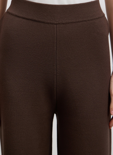 Брюки вязаные ALL WE NEED, цвет: коричневый,  купить онлайн