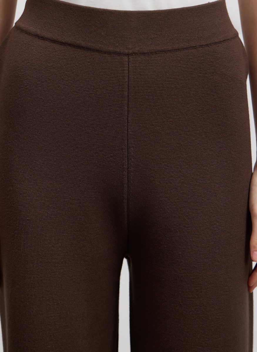 Брюки вязаные ALL WE NEED, цвет: коричневый,  купить онлайн