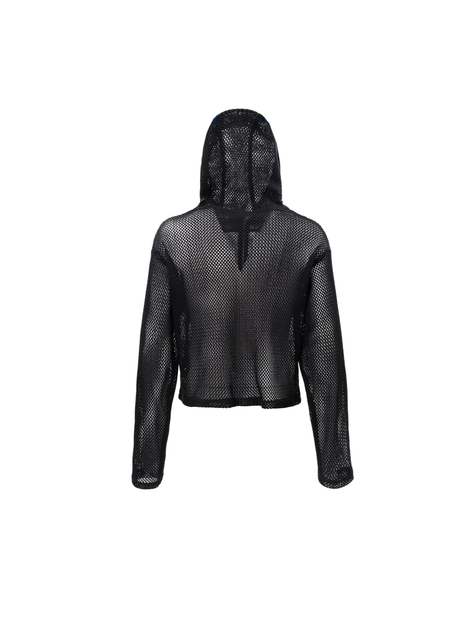 Худи на молнии из сетки ABC, цвет: Черный, 00-159 купить онлайн