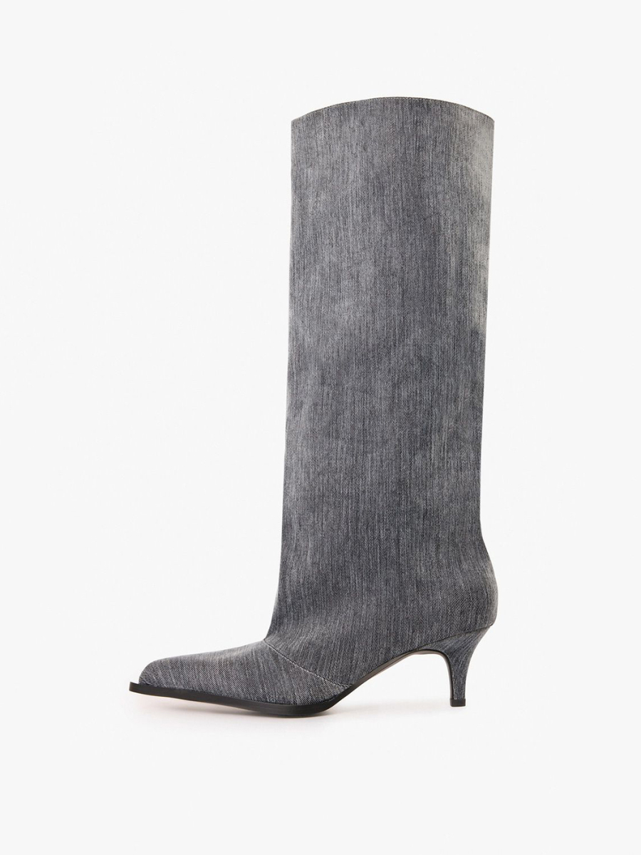 Сапоги из денима