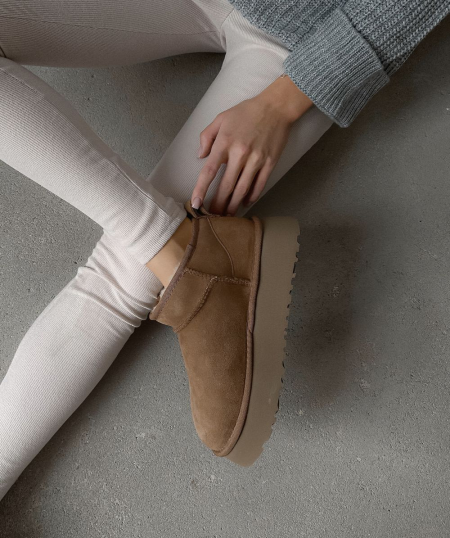 Угги из натуральной замши SBALO, цвет: рыжий SUG4-3 купить онлайн Угги из натуральной замши SBALO, цвет: рыжий SUG4-3 купить онлайн