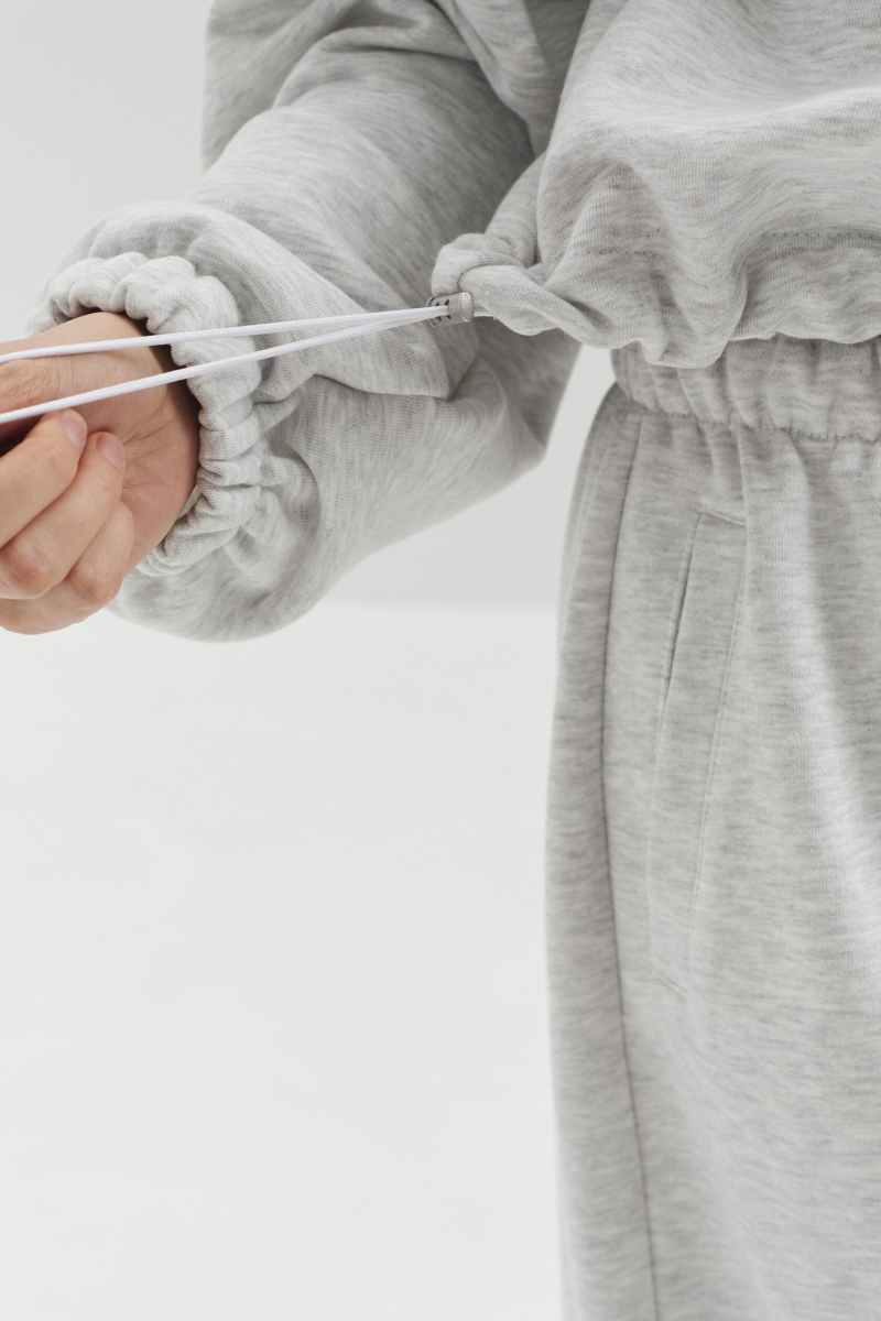 Худи из футера marte, цвет: серый,  купить онлайн