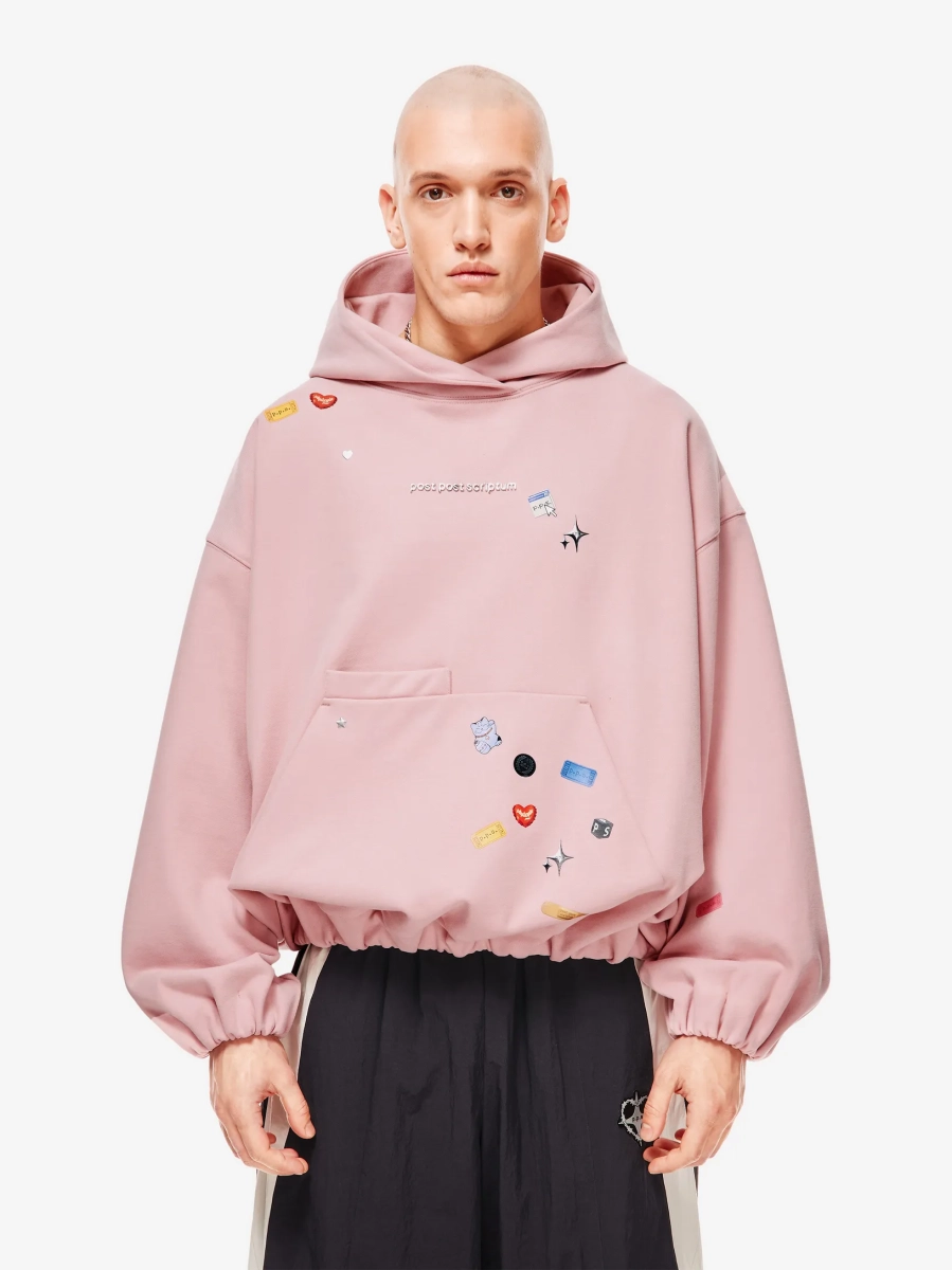 Sticker pack Худи Оверсайз p.p.s., цвет: пудровый розовый, 0867.01.00.PNK купить онлайн