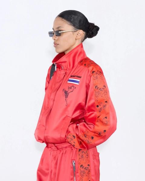 Костюм женский МУАЙ-ТАЙ ASIA ST 71, цвет: красный, Ast71.suit-Thai-w-red купить онлайн