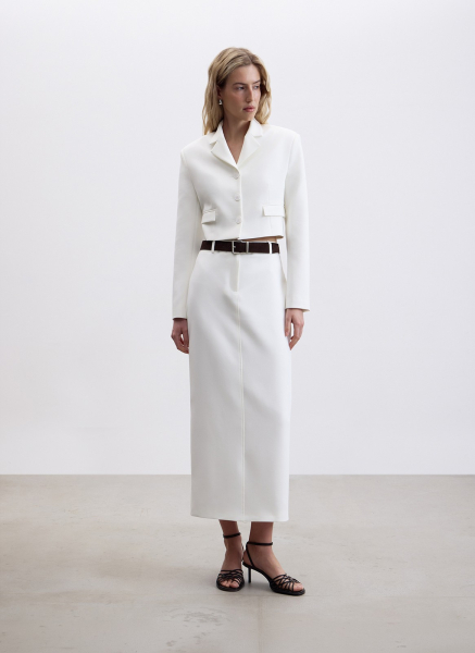 Жакет укороченный ALL WE NEED, цвет: молочный, 2603W1293-21 купить онлайн