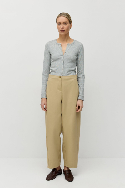 Брюки из итальянского хлопка AROUND, цвет: бежевый, 2816_46W01 купить онлайн