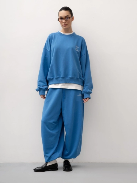 Свитшот объемный TRES, цвет: голубой, НФ-00002709 купить онлайн