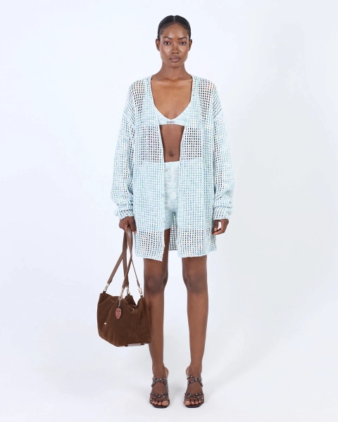 Кардиган вязаный удлиненный ASIA ST 71, цвет: синий, Ast71.knit-cardy-lounge-blue купить онлайн