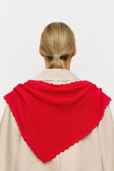 Косынка с фигурным краем AROUND, цвет: красный 182_04CC08 купить онлайн