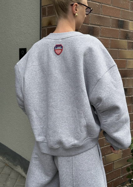 Свитшот Fleece GREY Label .B, цвет: grey, Tp.02.4.360/3GR купить онлайн Свитшот Fleece GREY Label .B, цвет: grey, Tp.02.4.360/3GR купить онлайн