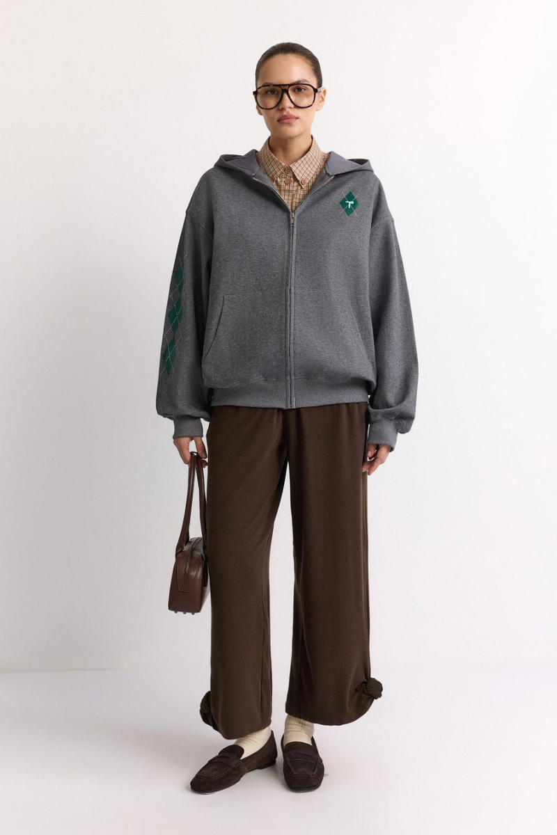 Худи с принтом TOPTOP, цвет: серый, TT.054.17841.801 купить онлайн