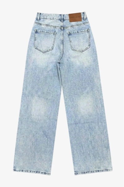 Джинсы свободные Синий гранж Erist store, цвет: синий, НФ-00003120 купить онлайн