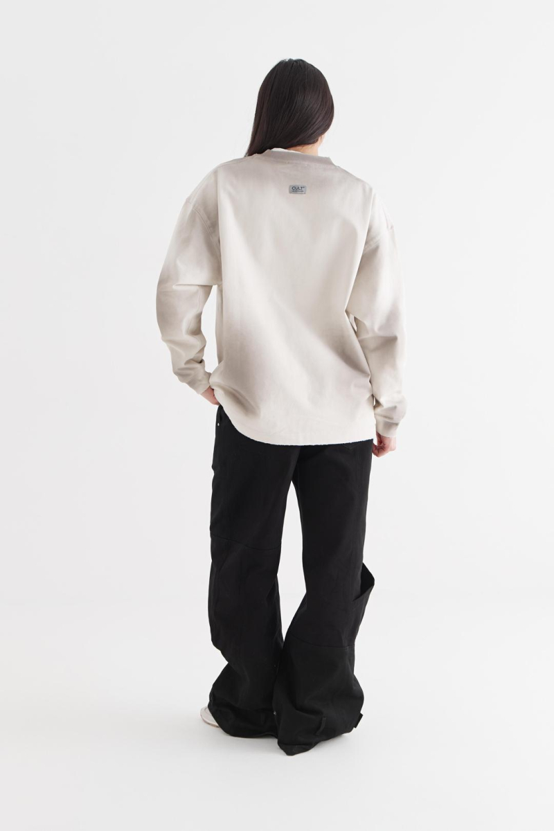 Лонгслив «Камень» CULTBASE, цвет: серый,  купить онлайн