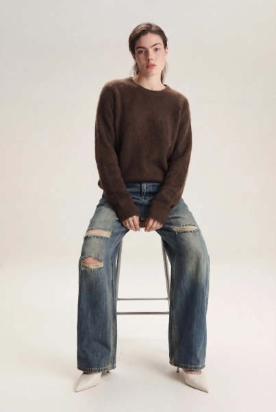 Джемпер SAGAS, цвет: коричневый, 260107 купить онлайн