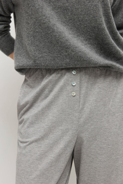 Брюки из модала с хлопком AROUND, цвет: серый меланж,  купить онлайн