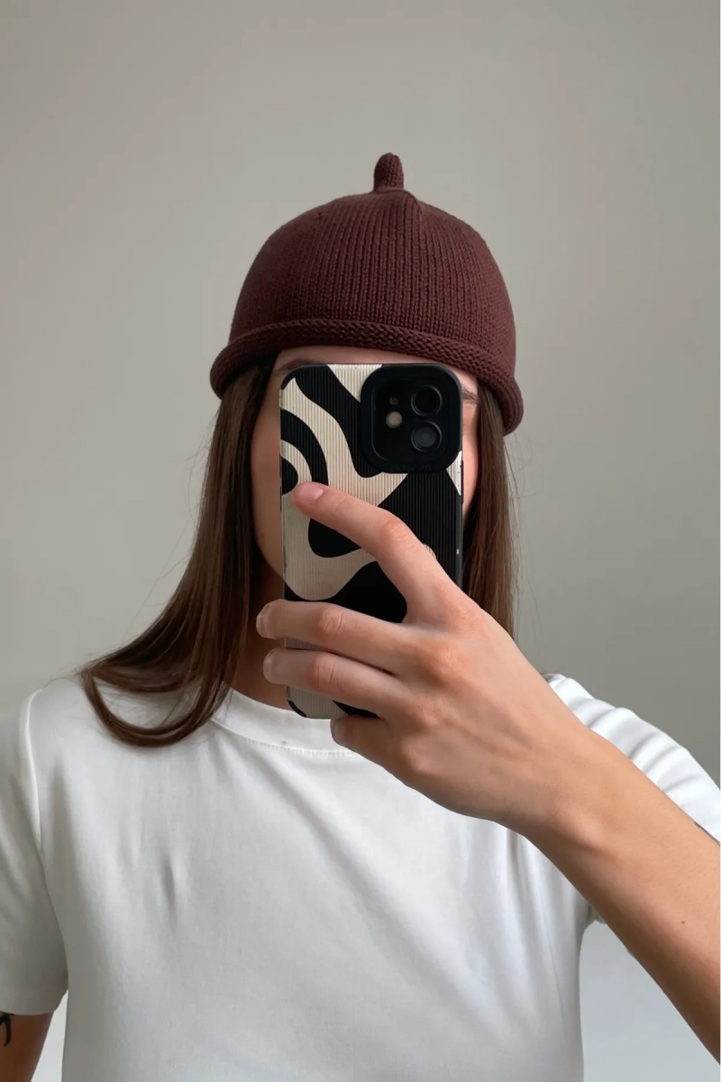 Шапка желудь из хлопка Erist store, цвет: коричневый НФ-00003334 купить онлайн