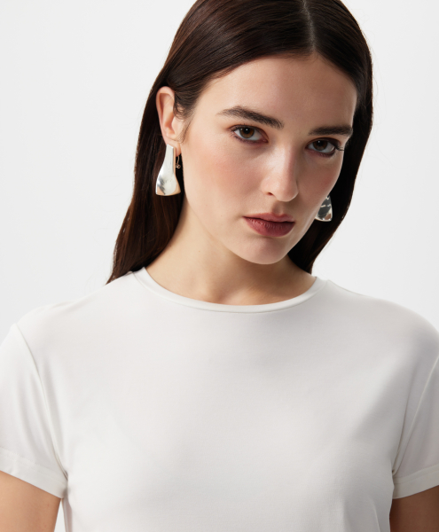 Футболка базовая с коротким рукавом GLVR, цвет: белый, 126G21GAC1220 купить онлайн