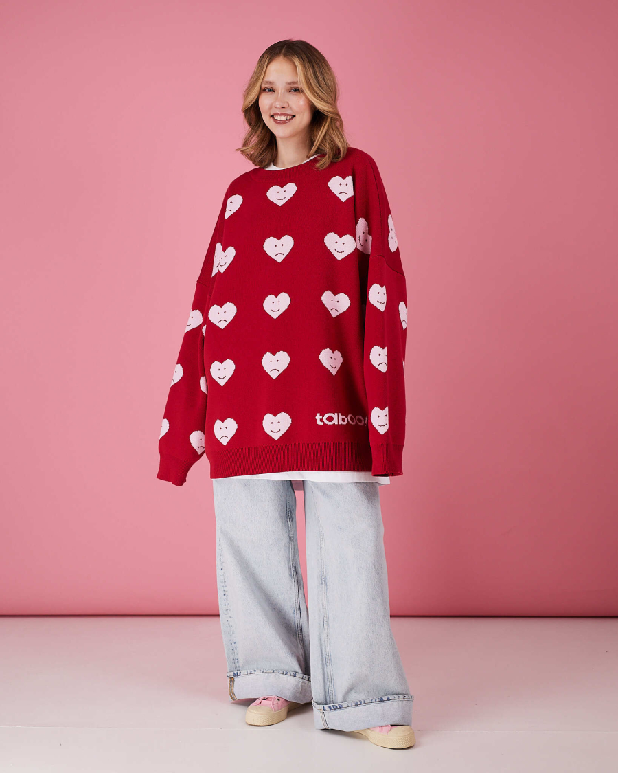 Свитер Сердце 24/7 TABOO, цвет: красный, SVHeart купить онлайн
