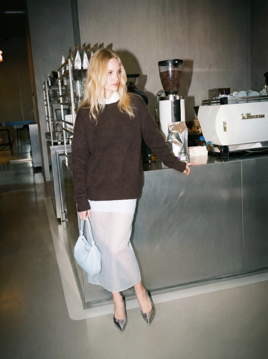 Джемпер SAGAS, цвет: коричневый, 260107 купить онлайн