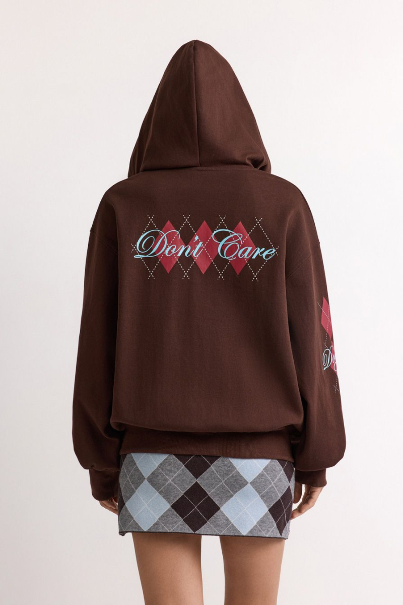 Худи с принтом TOPTOP, цвет: коричневый, TT.054.17841.701 купить онлайн