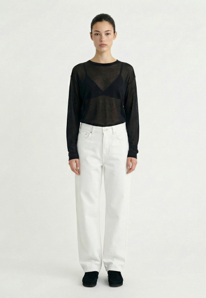 Лонгслив из трикотажа прямого силуэта REFERT, цвет: Черный, 14-3051/1-2511 купить онлайн