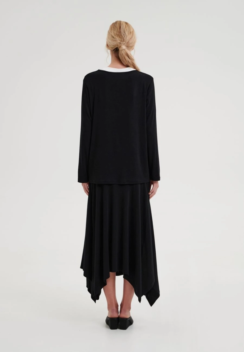 Юбка с клиньями CHUBA, цвет: Черный,  купить онлайн