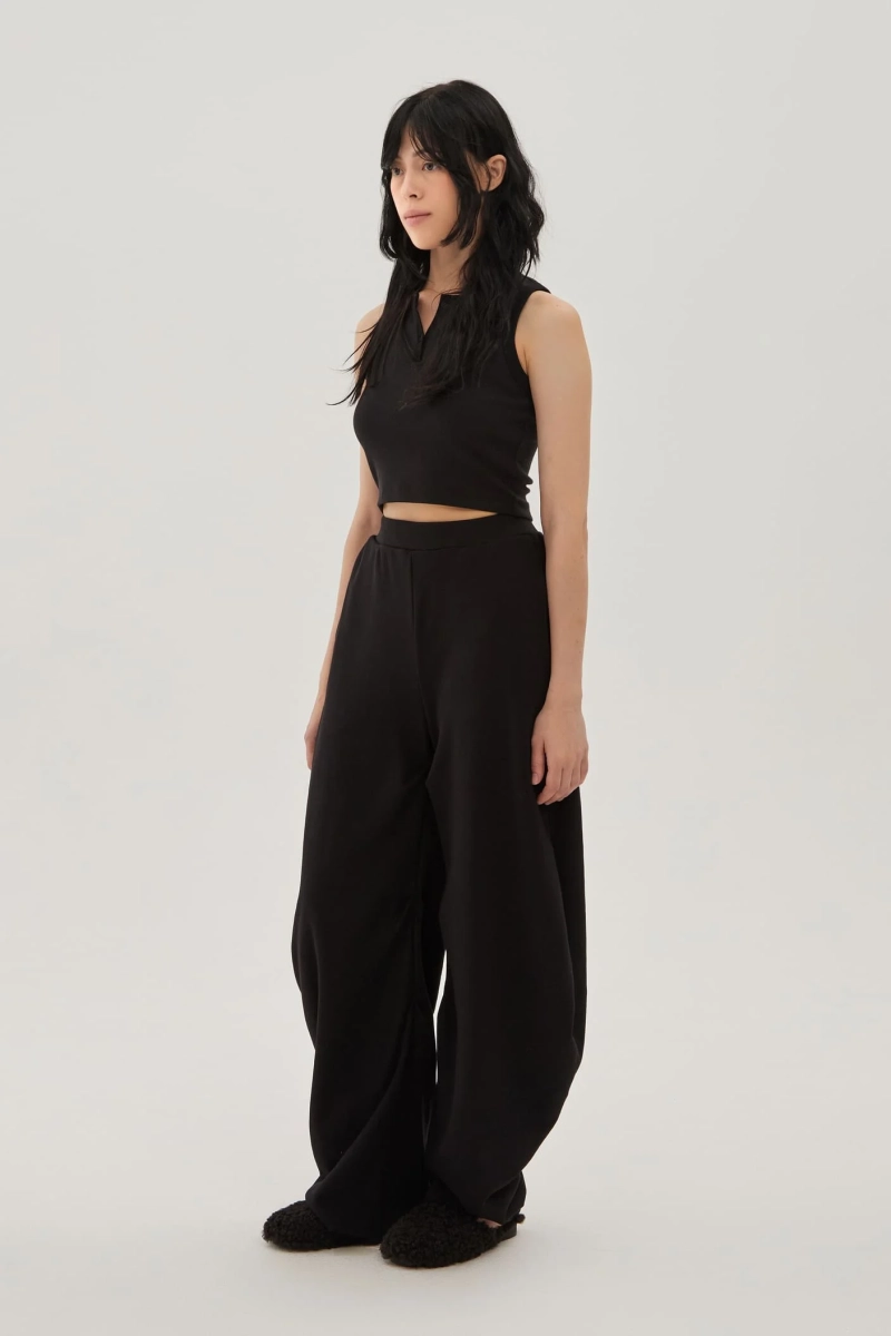 Брюки свободные UNKE, цвет: Черный, 2601TR009C_BL купить онлайн