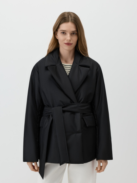 Двубортное полупальто