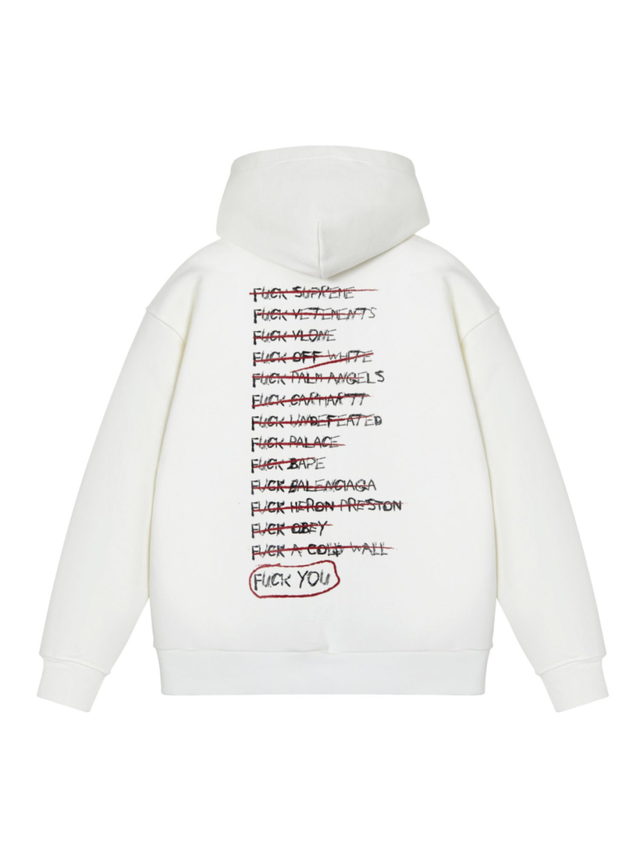 Худи на молнии с принтом FRHT, цвет: молочный HDZPFVCKMLK | новая женская коллекция купить онлайн