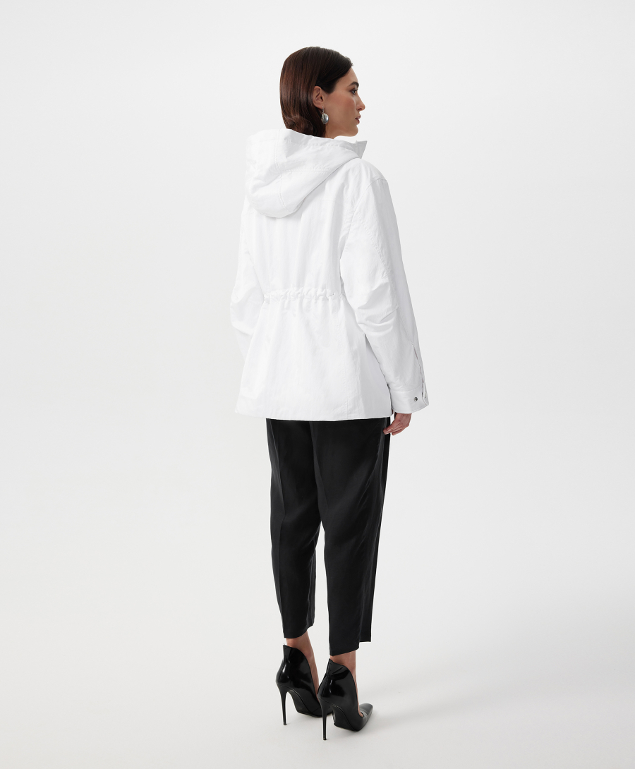 Куртка демисезонная из влагостойкой плащевки GLVR, цвет: белый, 126G21GAC4115 купить онлайн