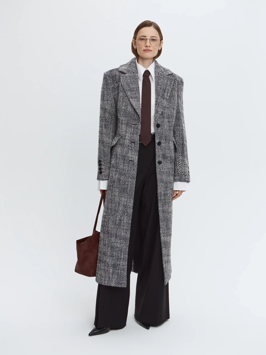 Пальто из шерсти ANNA PEKUN, цвет: Черный, 15.2573.901 купить онлайн