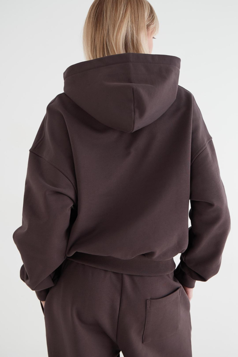 Худи на молнии «Город» CULTBASE, цвет: коричневый,  купить онлайн