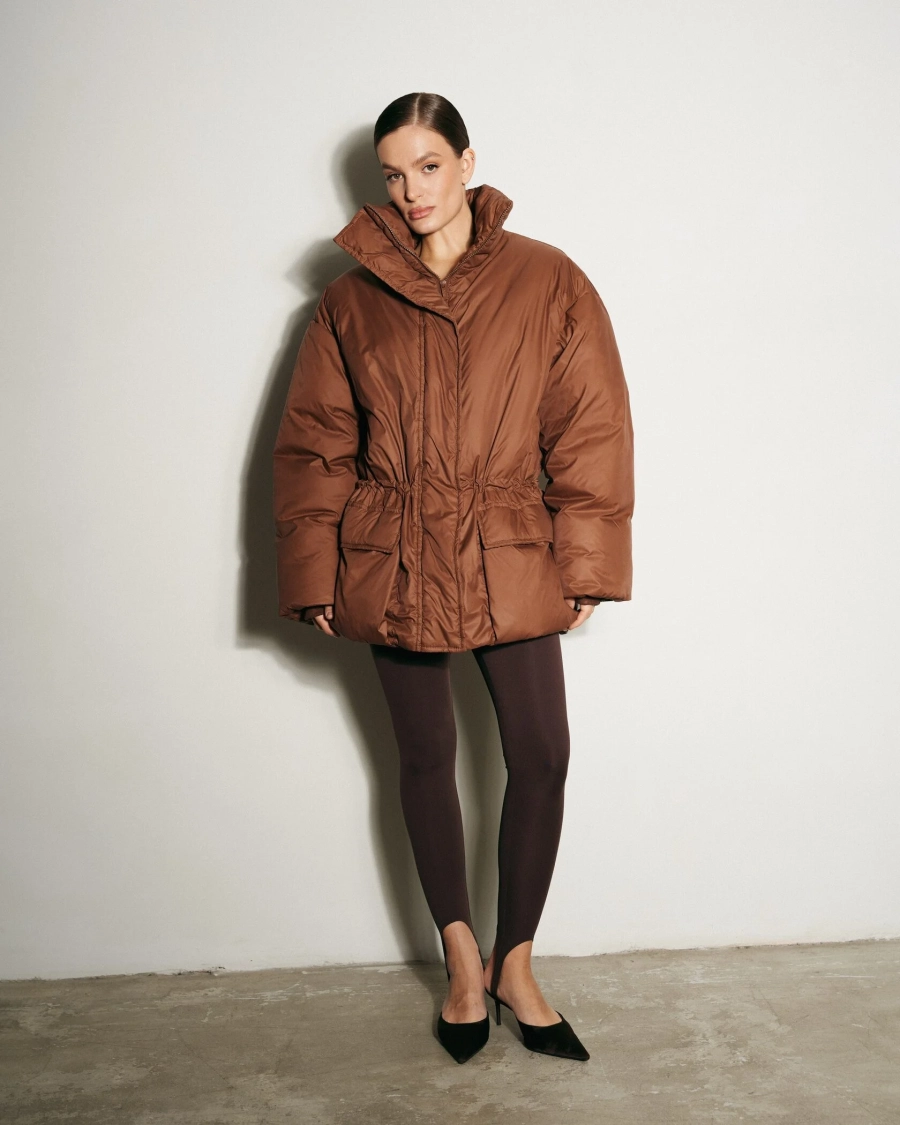 Куртка Парка YONSRU, цвет: коричневый,  купить онлайн