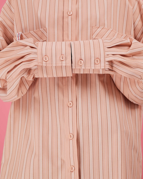 Рубашка макси оверсайз #32 TABOO, цвет: бежевый, Rub32 купить онлайн