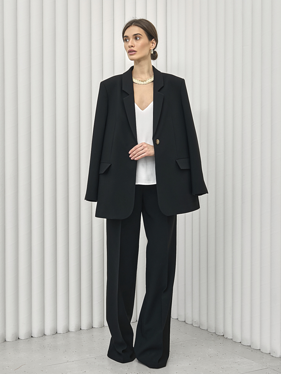 Жакет свободный I.B.W., цвет: Черный, JA018 купить онлайн