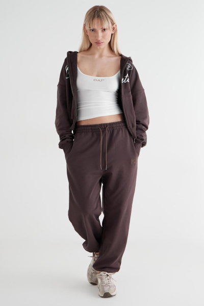 Худи на молнии «Город» CULTBASE, цвет: коричневый,  купить онлайн